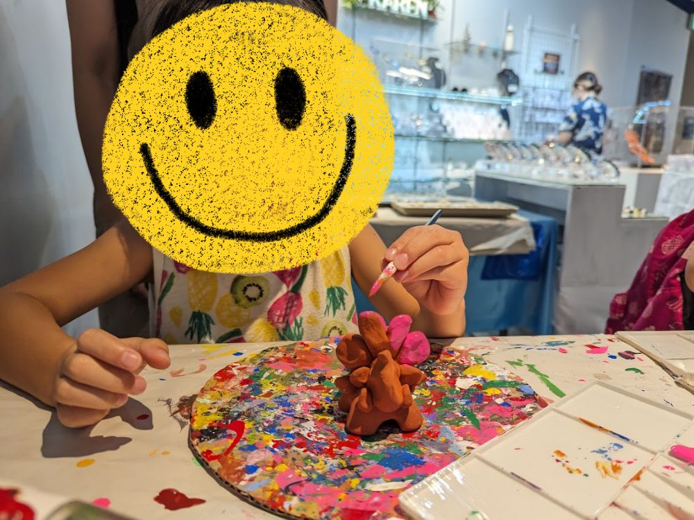 沖縄　シーサー絵付け体験